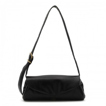 Jil Sander - Black Leather Cannolo Shoulder Bag Uni