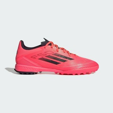 Adidas F50 League TF [IF1335] 男女 足球鞋 運動 室外 人工草場 訓練 耐磨 螢光紅