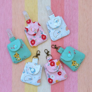 平安符袋 B款(山茶花、海豚、老虎)   1個 護身符袋/有袋蓋香火袋