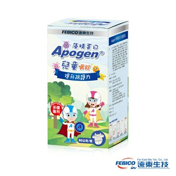 美生藥局｜【遠東生技】Apogen®愛保清藻精蛋白 兒童健康嚼錠80g