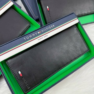 【毒】TOMMY HILFIGER 長夾 情人送禮 現貨 湯米 無零錢袋 黑色 防盜 皮夾 送禮 @3312