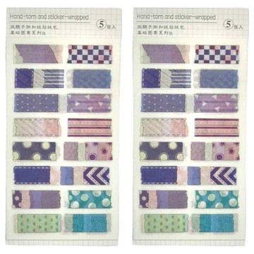 微醺手撕裝飾貼紙 5張  A款  2包