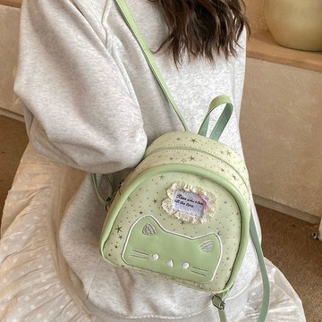 雙肩包 後背包 女款 韓系 多巴胺 小眾 時尚 百搭 可愛 輕量 夏季 爆款 網紅 洋氣 書包