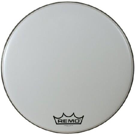 Remo Powermax Ultra White Crimplock Bass Drumhead, 24" 並行輸入品