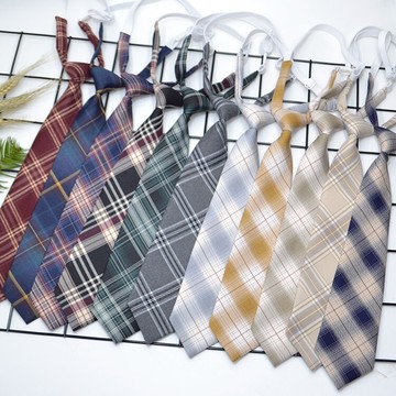 日系女高中生jk制服英倫學院風格子免打結懶人jk領帶休閑