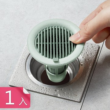 【荷生活】浴室落水頭單向防臭味過濾網 下水排水孔防堵塞地漏-1入