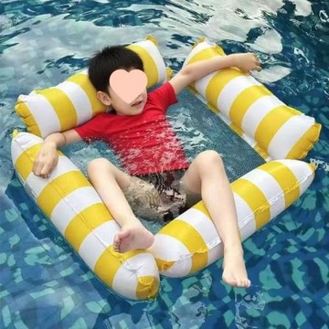 T2L游泳圈兒童充氣浮床浮排成人水上躺椅漂浮水上玩具海邊裝備