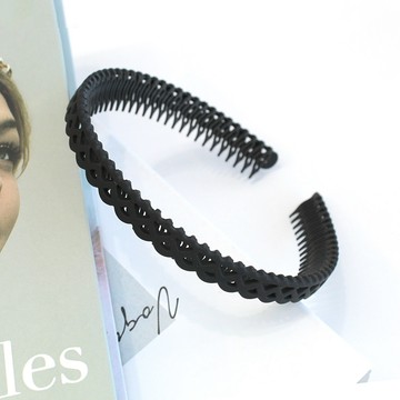 Bijoux C. SP13H霧面皇冠髮梳黑色（13mm）