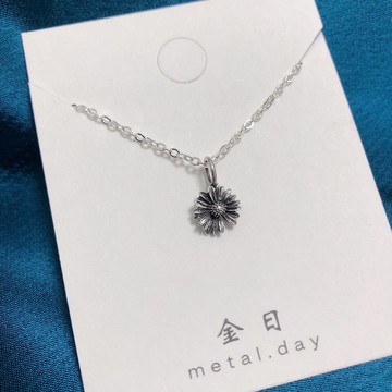 925銀雛菊頸鏈
