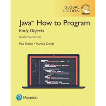 <麗文校園購>JAVA HOW TO PROGRAM (EARLY OBJECTS) 11/E   9781292223858