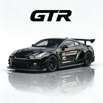 🎀夏季免運 新品🎀特價處理一批訂單日產GTR跑車合金車模兒童玩具汽車擺件清倉🎁情人節 生日禮物 交換禮物