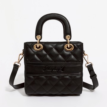 PLAYBOY - 小手提包附長背帶  Loving heart系列 - 黑色