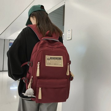 書包新款大容量女結實耐用高中初中生揹包時尚百搭休閒大號雙肩包