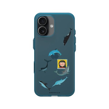 iPhone 17 Clear (相機按鈕) 夜幕藍 - 幾米 Jimmy Liao - 星空-心中的女孩