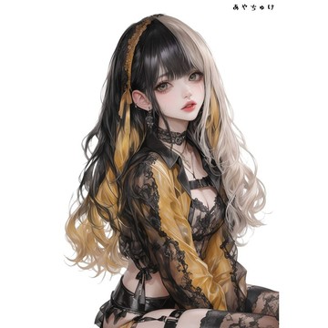 【2 月新品 2】07-092-0083 人物貼紙 黃黑色
