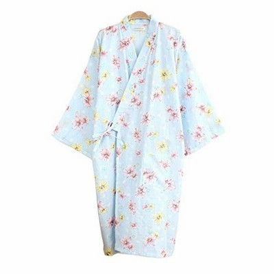 レディース 浴衣 寝巻き 桜の花柄 可愛い浴衣 お寝巻 ねまき パジャマ 旅館 和ざらし ガーゼ 通販 Lineポイント最大get Lineショッピング
