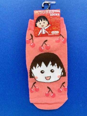 【震撼精品百貨】CHIBI MARUKO CHAN_櫻桃小丸子~小丸子襪子(23~25CM)-小丸子/桃#60291