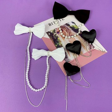 蝴蝶結胸針女韓版布包花朵鏈條胸花扣針ins毛衣外套裝飾品潮領花