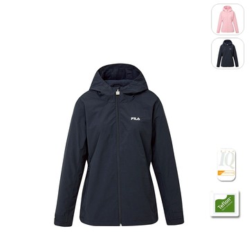 【FILA】女性 抗UV 防潑水機能 平織外套-丈青 5JKY-5719-NV