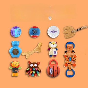 GiGwi貴為狗玩具磨牙耐咬發聲柯基比熊泰迪金毛哈士奇寵物狗用品