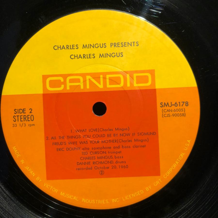 Charles Mingus  Charles Mingus Presents LP CANDID・VICTOR