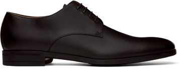 BOSS 黑色 Structured Leather 德比鞋