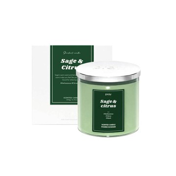 韓國 PRAY 經典天然大豆蠟燭 S 柑橘鼠尾草 165g