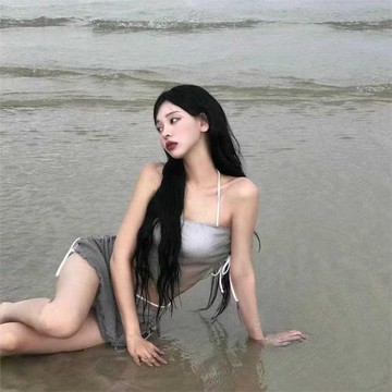 新款細肩帶BIKIN女士游泳衣性感比基尼分體系帶泳裝沙灘溫泉度假