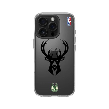 iPhone 16 Pro Clear 透明 - NBA - B&W-密爾瓦基公鹿 Milwaukee Bucks B&W