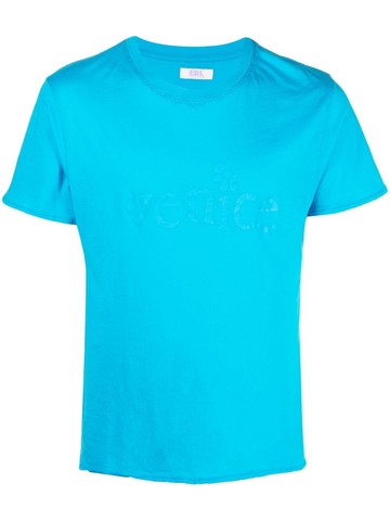 ERL - Venice-print detail T-shirt - unisex - Cotton - M - Blue