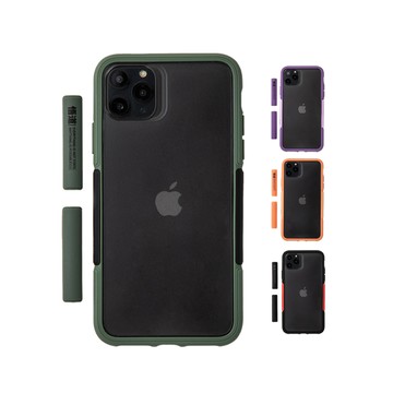 『限時5折』撞色邊框防摔手機殼【A311】iPhone 11 Pro Max 邊框可換色塊 磨砂霧面背板 悟道 保護殼 防摔殼 透明殼 i11配件
