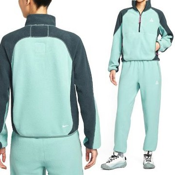 Nike As  Acg Hz Wolf Tree Top 女款 湖水綠色 半長開襟 搖粒絨 長袖 HJ0238-017