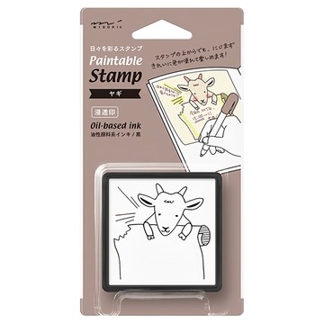 MIDORI 手繪浸透印章 油性顏料墨  1個  黑色