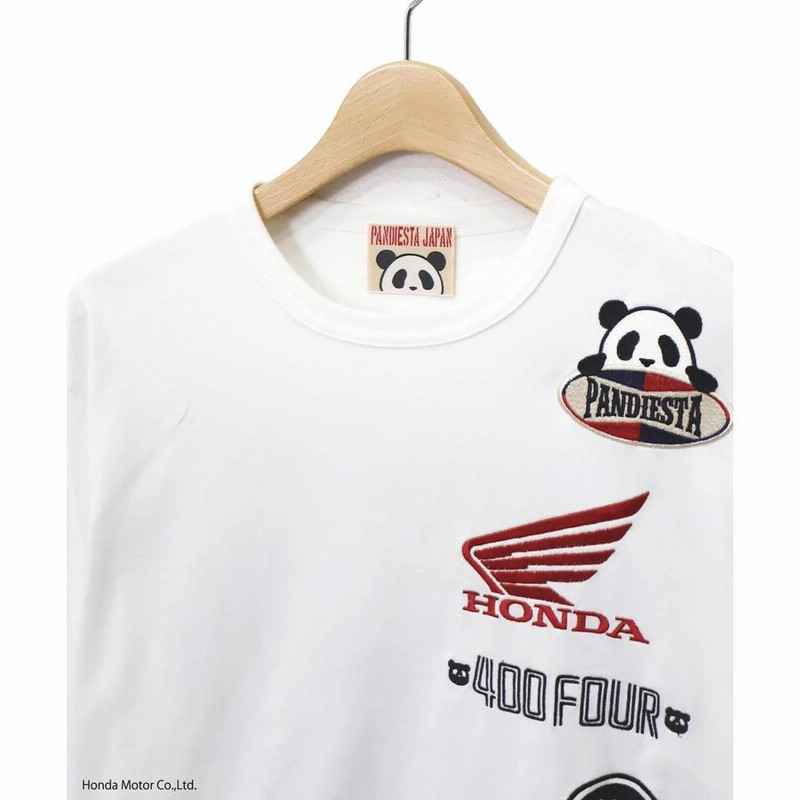 PANDIESTA JAPAN × HONDA ロンT 400FOUR 刺繍 PANDIESTA パンディエスタ/PANDIESTA×Honda(ホンダ) コラボ 長袖