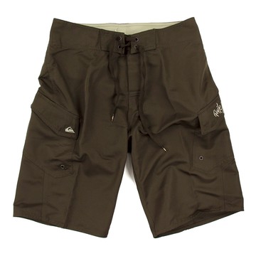 美國百分百【全新真品】Quiksilver 海灘褲 男 短褲 泳褲 沙灘褲 衝浪褲 美式 復古 口袋 咖啡色 29腰 A668