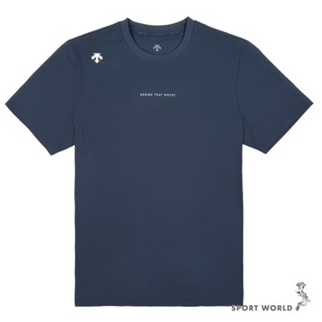 Descente 迪桑特 短袖上衣 男裝 藍【運動世界】SQ123GTS39-NAVY