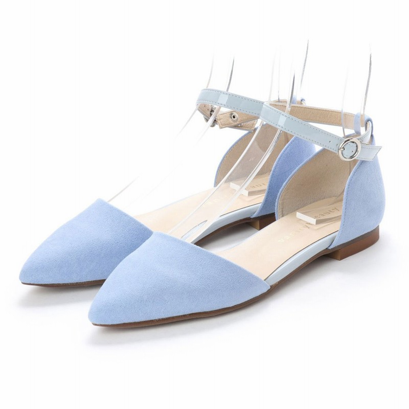 バニティービューティー Vanity Beauty ポインテッドセパレートパンプス ブルースエード 通販 Lineポイント最大get Lineショッピング