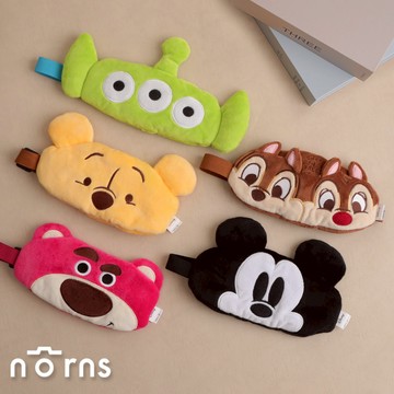 迪士尼絨毛立體眼罩Norns Disney米奇 小熊維尼 奇奇蒂蒂 三眼怪 熊抱哥 旅行周邊遮光好眠眼罩