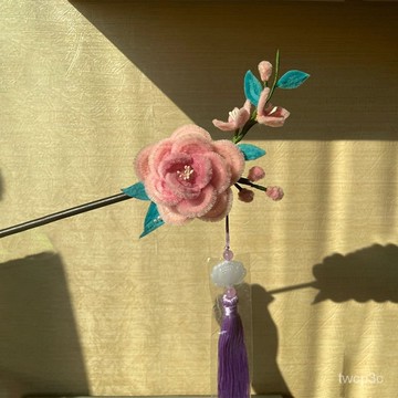 熱賣爆款扭扭棒古風髮簪DIY手工材料包全套送女生閨蜜女友生日禮物紀念日 QEI6