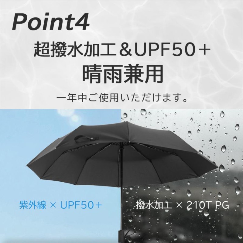 折りたたみ傘 メンズ ワンタッチ 自動開閉 日本特許 逆戻り防止 大きい