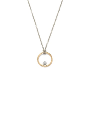 THE ALKEMISTRY - 18kt gold and diamond floating necklace - women - Diamond/18kt White Gold/18kt Yellow Gold - One Size