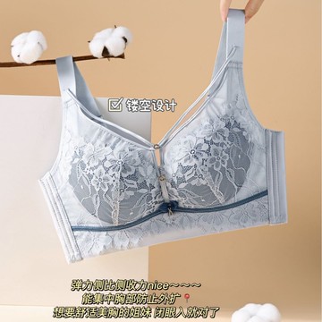 🚀虧本到貨🚀日本🇯🇵大胸顯小內衣薄款聚攏防下垂性感蕾絲交叉帶無鋼圈收副乳文胸罩杯