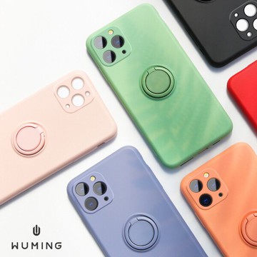 iPhone 12 液態 矽膠 手機殼 多色 指環扣 防刮 磁吸 保護套 防摔 Pro i12 『無名』 Q10107