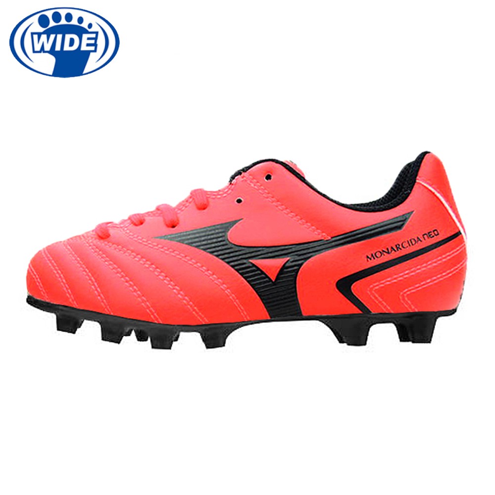MIZUNO MONARCIDA NEO II 寬楦 兒童足球釘鞋 足球鞋 紅 P1GB210560 21FWO