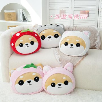 卡通可愛沙發抱枕 白色兔子小財柴舒適座椅靠墊 軟糯舒適客廳靠枕