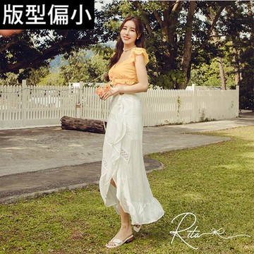 ANNSTAR RITA聯名-一抹輕甜可調節珍珠釦平底涼鞋-白