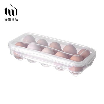 【好物良品】10格款_透明可堆疊收納保鮮雞蛋盒