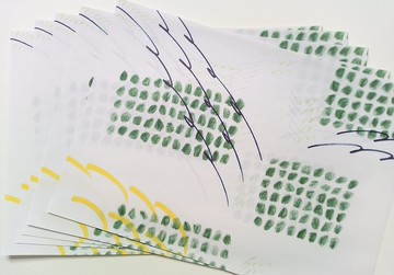 moyou 紙 moyogami 稻田 A4 尺寸 5 張