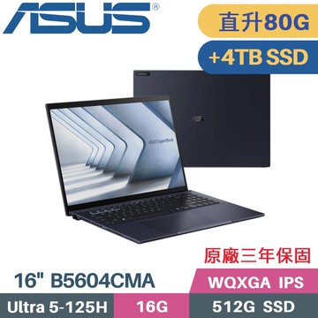 ASUS ExpertBook B5604CMA-0171A125H (CU5-125H/16G+64G/512G+4TB SSD/W11PRO/16)特仕