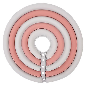 寵物頭套  灰色 + 粉色  XS(頸圍16-21cm)  1個